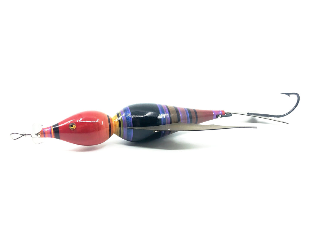 Macatawa Bait Co. Musky Bird, Red/Yellow/Black/Blue Color w/Box