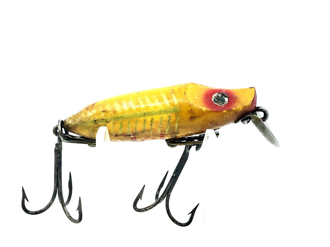 Heddon River Runt Spook Sinker 9110, XRY Yellow Shore Minnow Color- Two Piece hardware