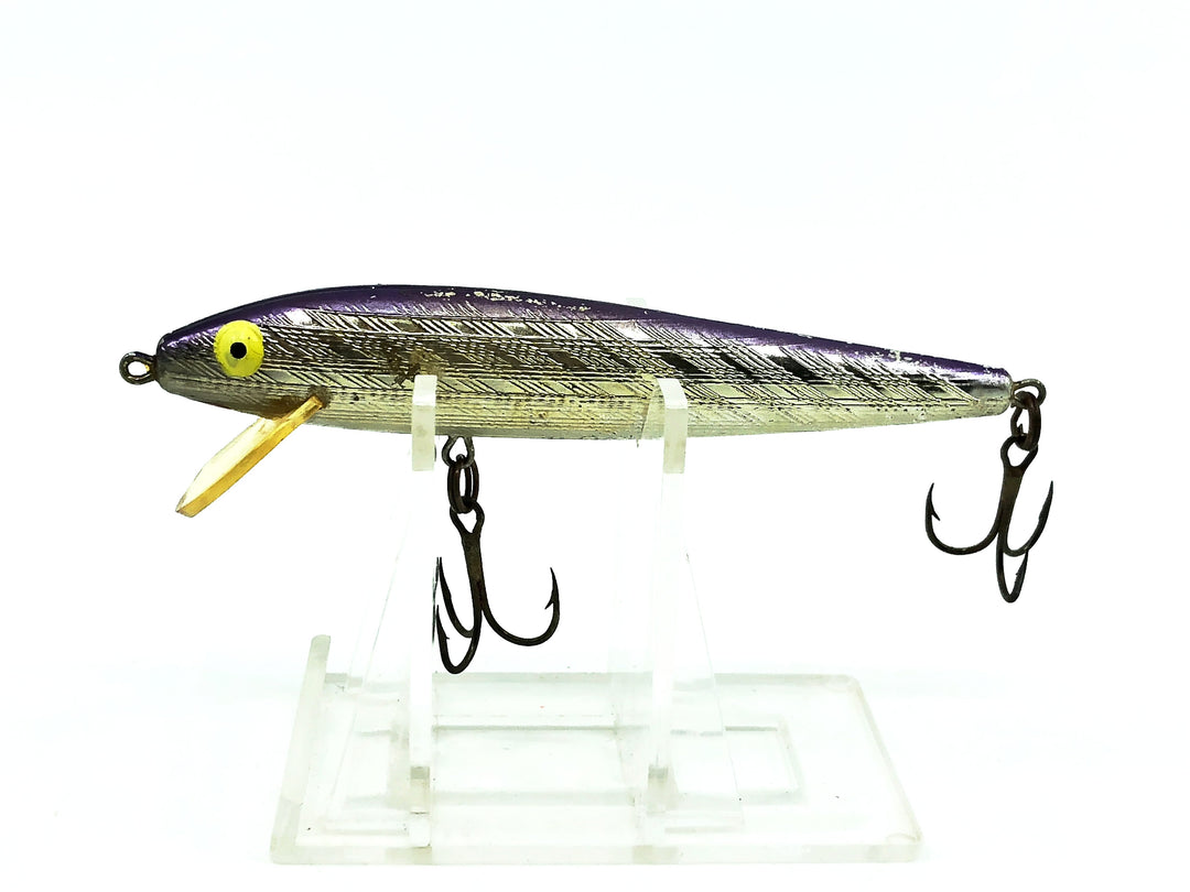 Rebel Floating Minnow F10, #05 Silver/Purple Back Color