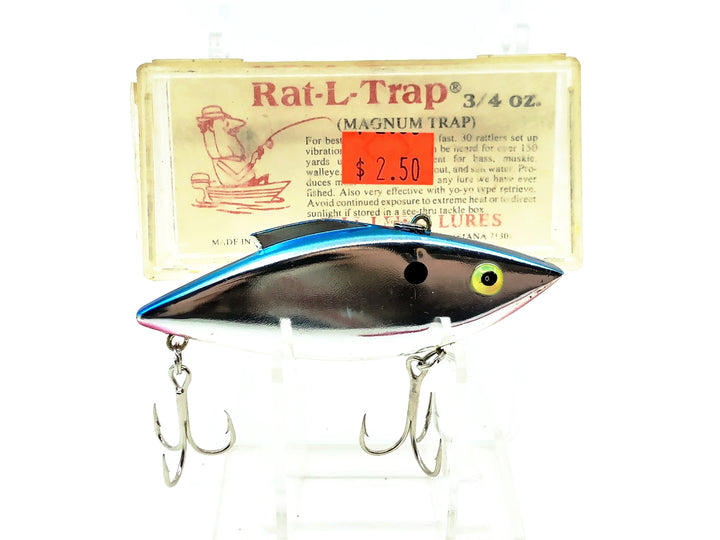 Bill Lewis Classics Rat-L-Trap #25B Chrome/Blue Back Color 3/4 oz with Box Old Stock