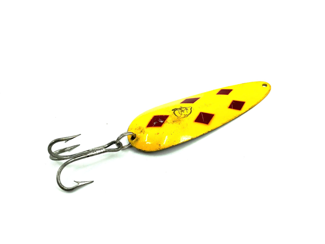 Dardevle 1oz, Yellow/Red Diamonds Color
