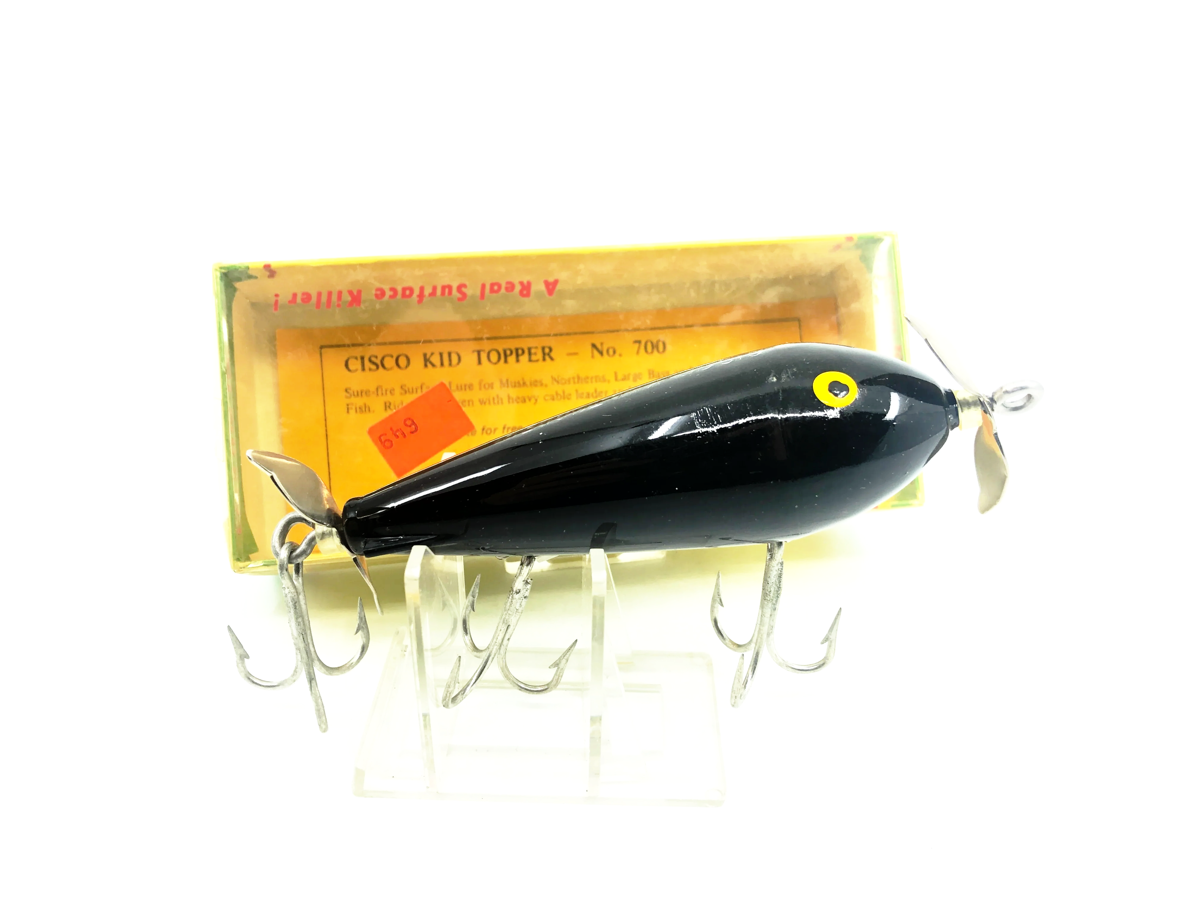 cisco kid topper fishing lure Cisco Kid Topper Musky Size, Black Color w/Box