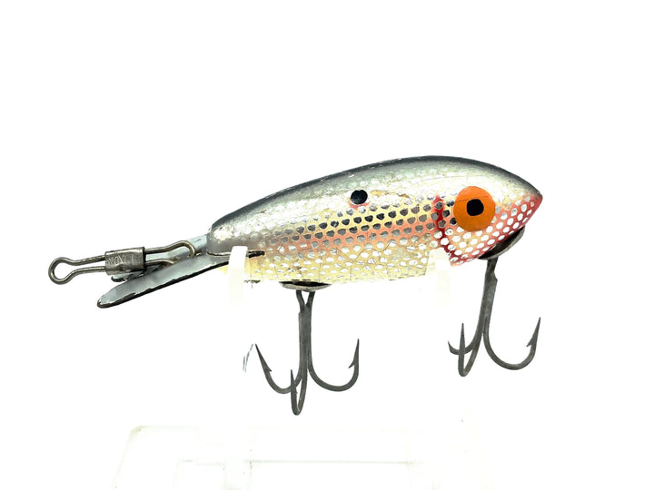 Wooden Bomber 300 Series, #80 Metachrome/Silver Back Shad Color