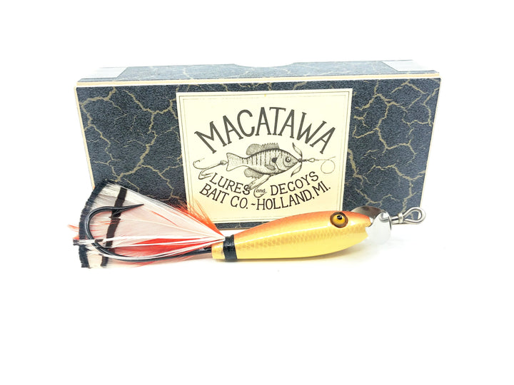 Macatawa Bait Co. Salesman Sample Set of 5, Feather Tail Minnows - Signed