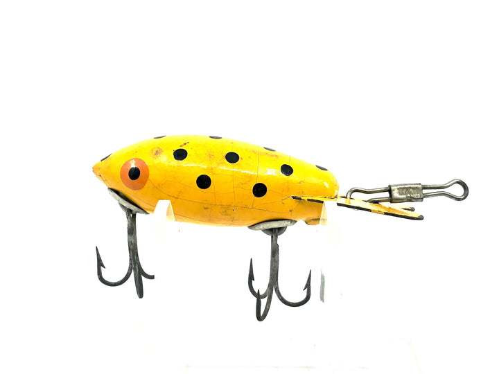 Wooden Bomber 200 Series, #39 Yellow/Black Dots Color