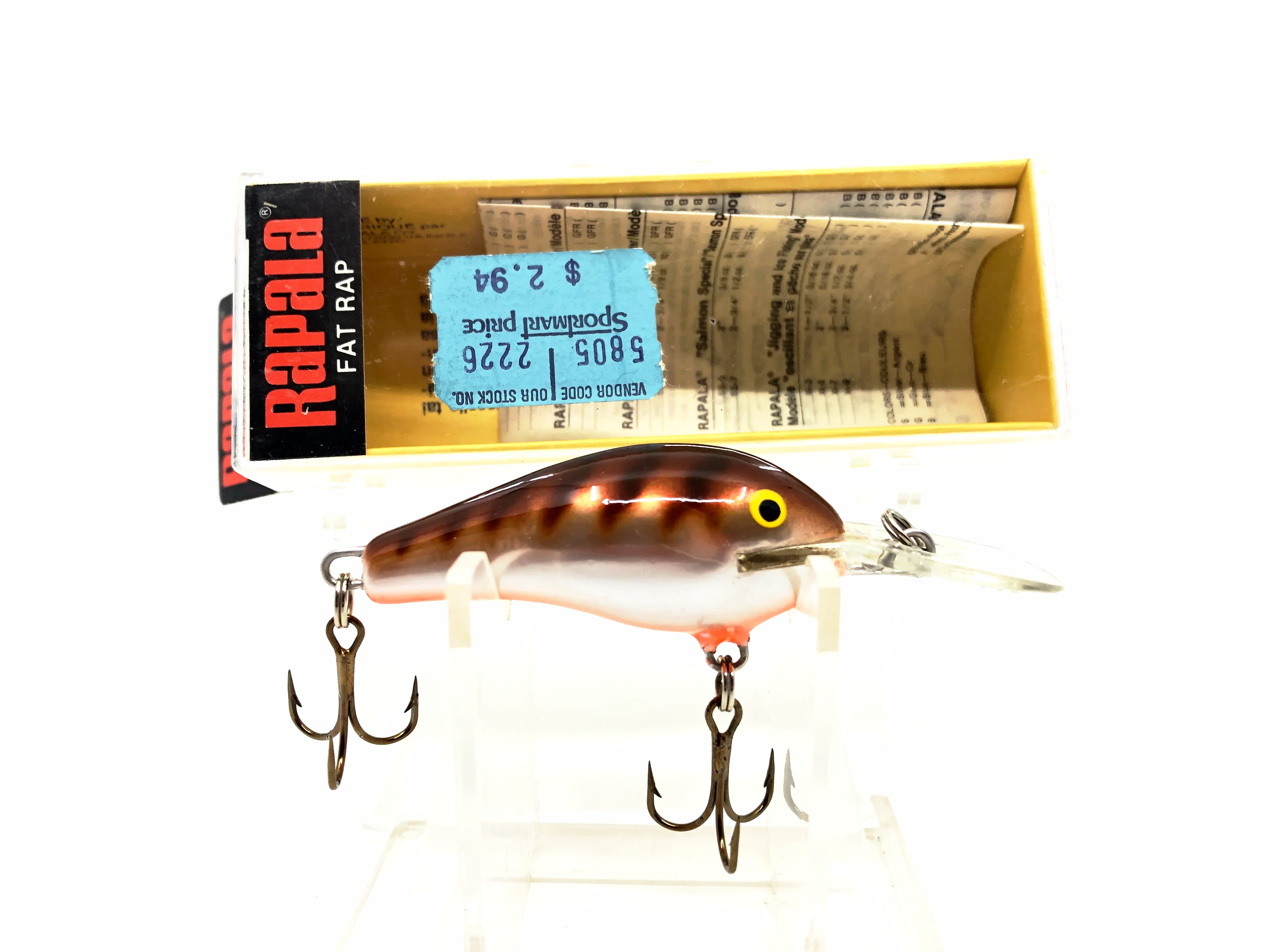 Rapala peint sur mesure bois gras col, FR-5, rouge texan Rapala peint sur mesure bois gras col, FR-5, rouge texan