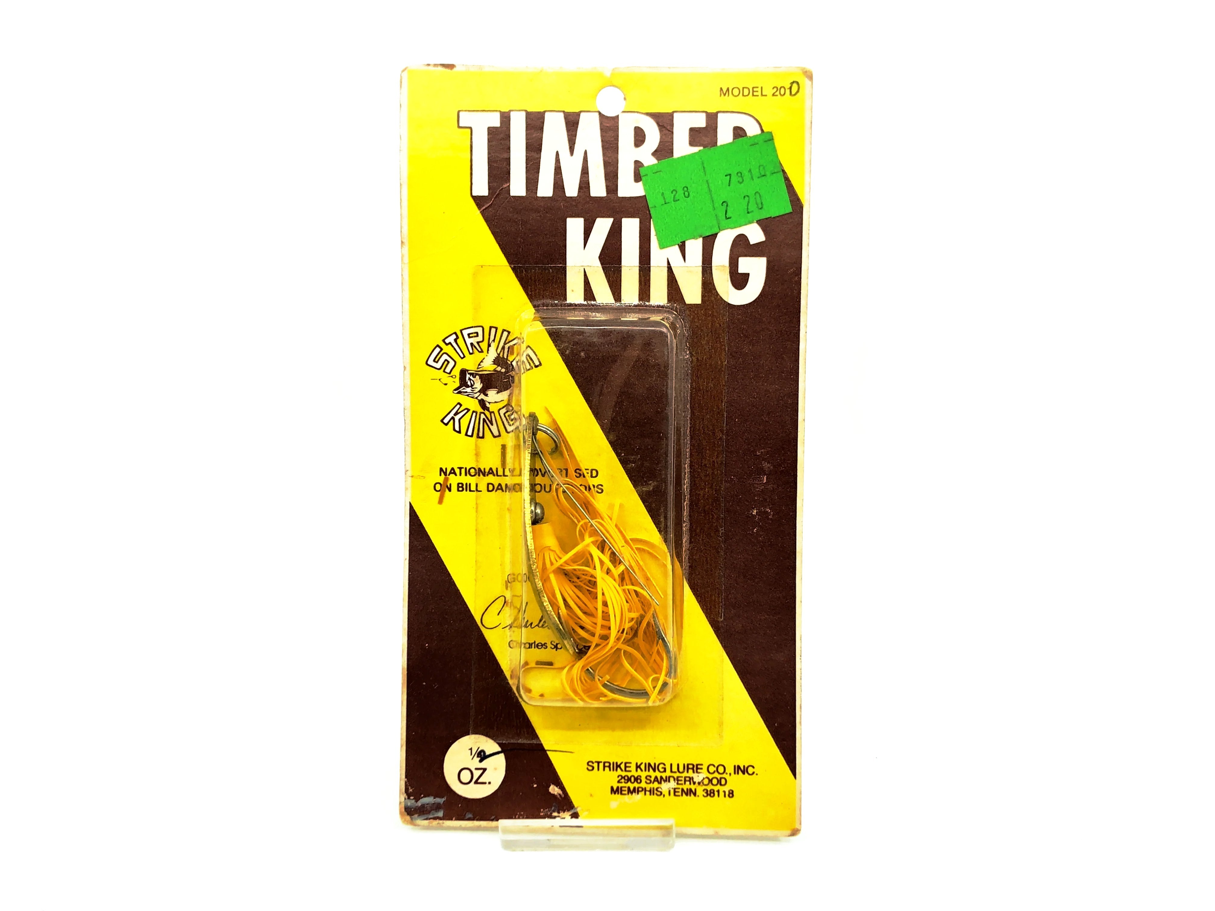 Strike King Timber King Spoon 1/4oz, Gold Color on Card My Bait Shop, LLC