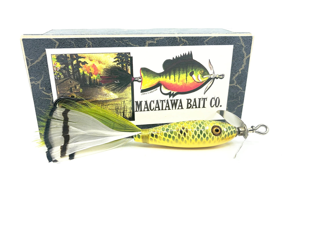 Macatawa Bait Co. Salesman Sample Set of 5, Feather Tail Minnows - Signed