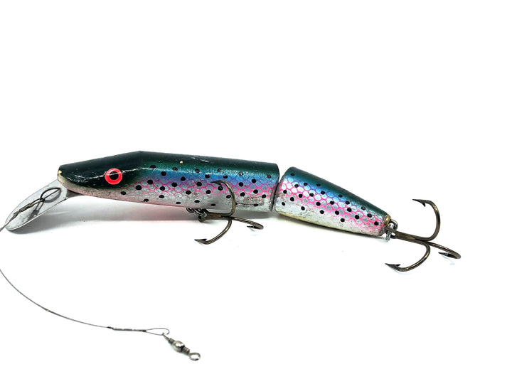 Smity Bait/Dick Gries Tackle Shallow Diving Jointed Crankbait, Rainbow Trout Color