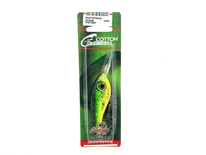 Cotton Cordell Grappler Shad, #422 Firetiger Color on Card