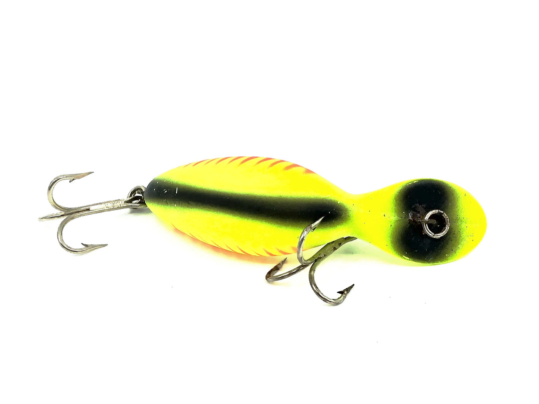 Heddon Tadpolly, YFO Yellow Fluorescent Red Ribs/Black Back Color
