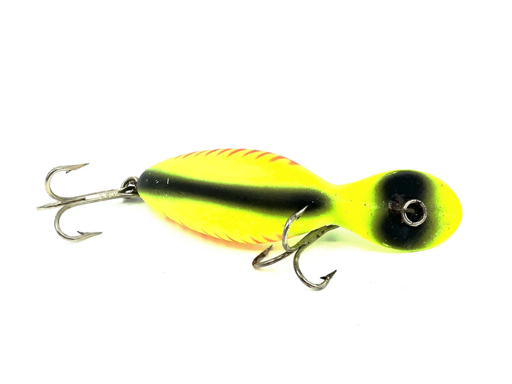 Heddon Tadpolly, YFO Yellow Fluorescent Red Ribs/Black Back Color