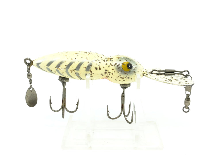 Whopper Stopper Hellbender, White Shore/Silver Ribs & Flitter Color