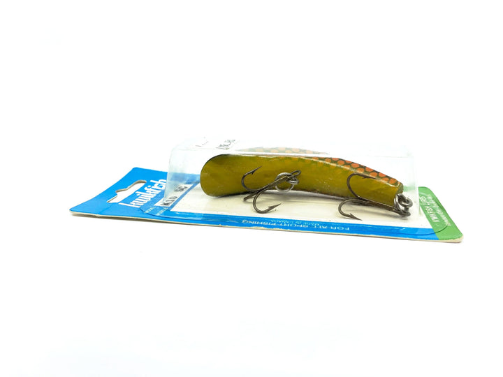 Pre Luhr-Jensen Kwikfish K10, SC Orange Scale Color New on Card Old Stock