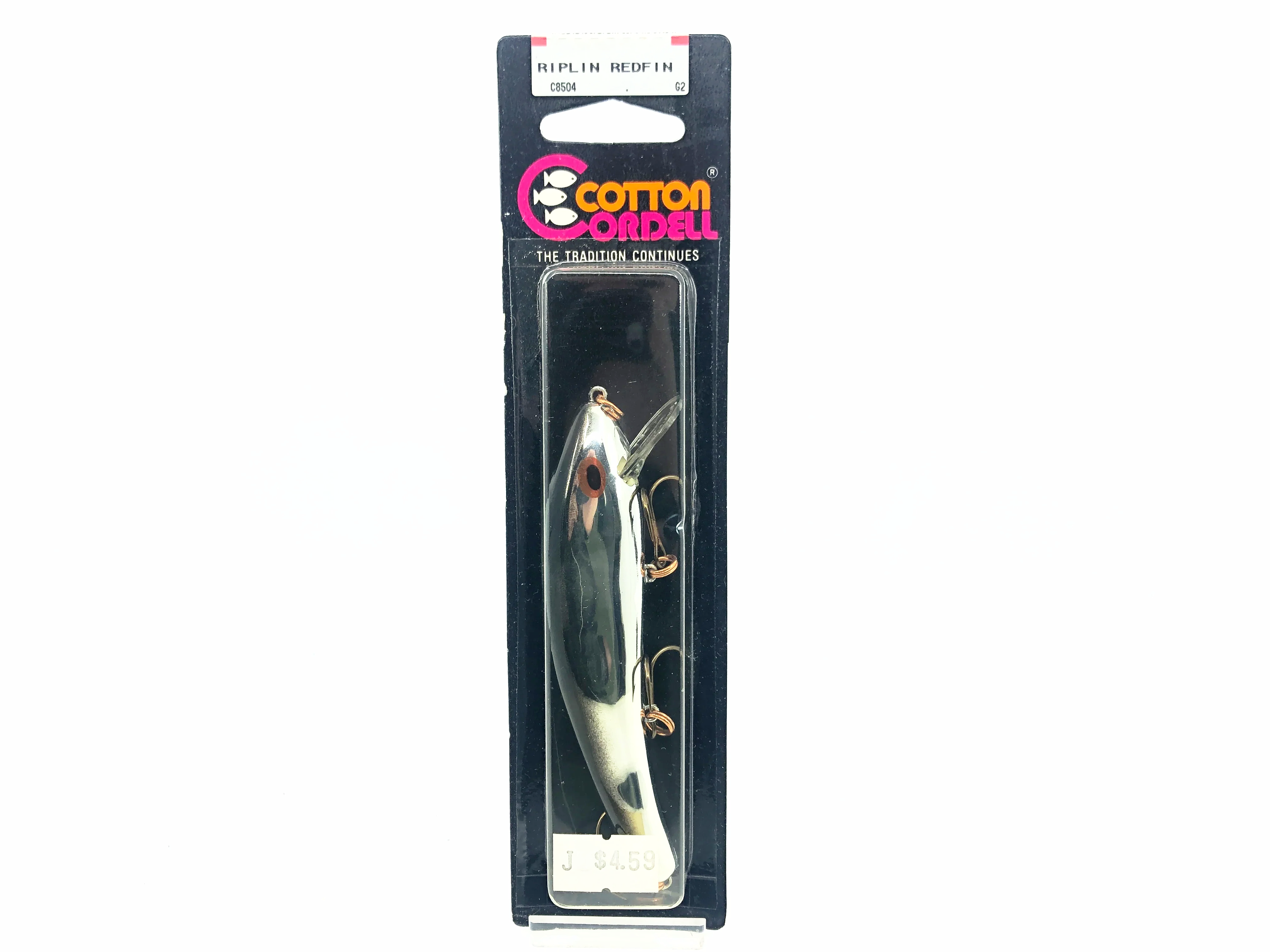 cordell redfin fishing lure Cotton Cordell Ripplin Redfin, #04 Chrome/Black Back Color on Card – My Bait Shop, LLC