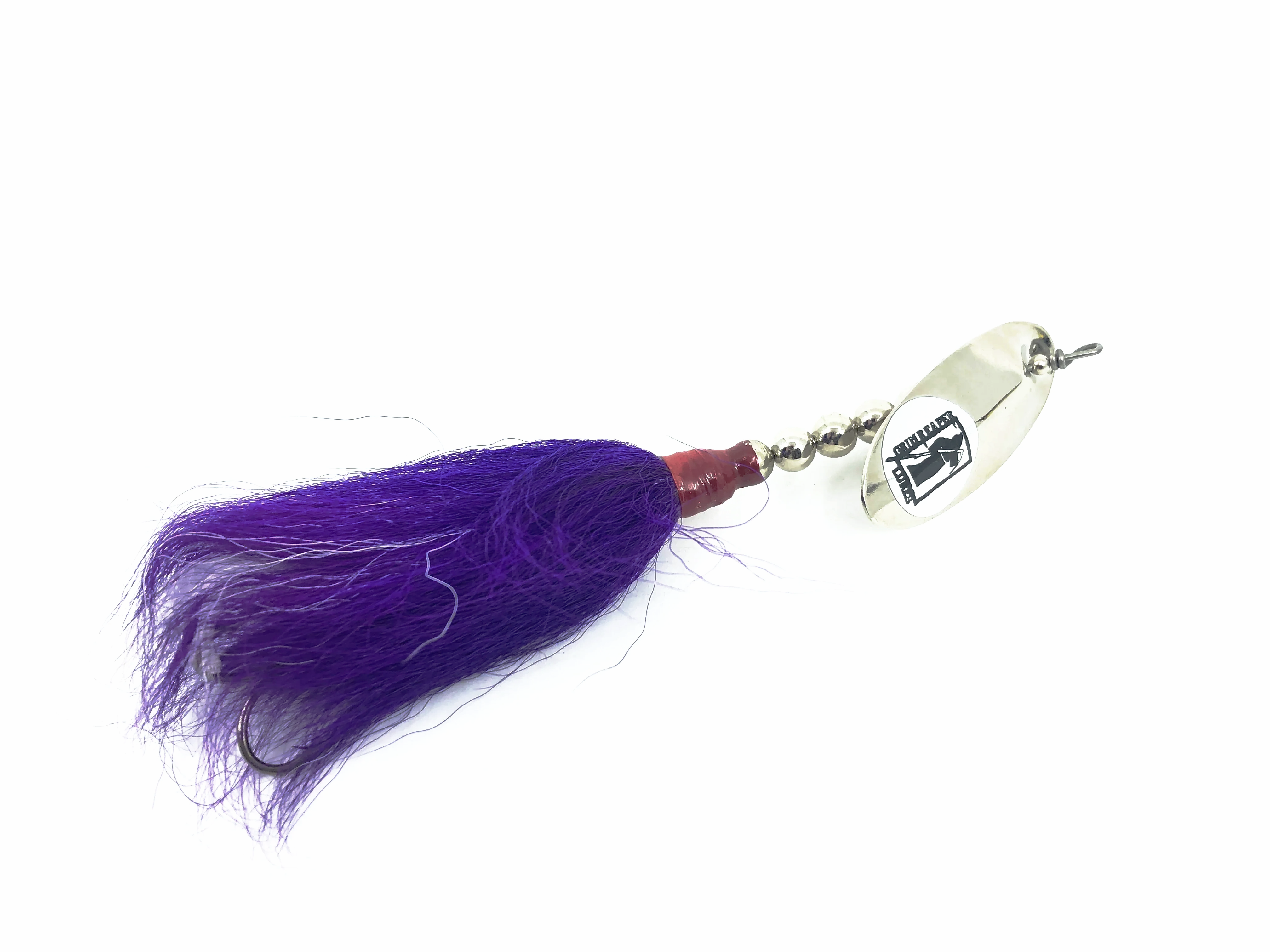 2 Leurres Grim Reaper Inline Bucktail Spinnerbait Pour Brochet/muskie - 2,5 Oz, Occasion