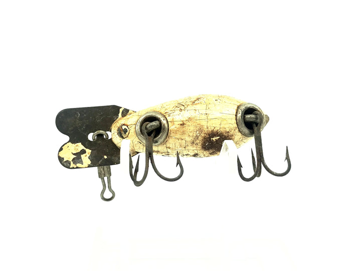 Wooden Bomber 200 Series, #36 White Black Spots Color