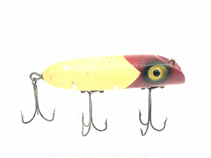 South Bend Bass-Oreno, White/Red Arrowhead Color-Pressed Eyes