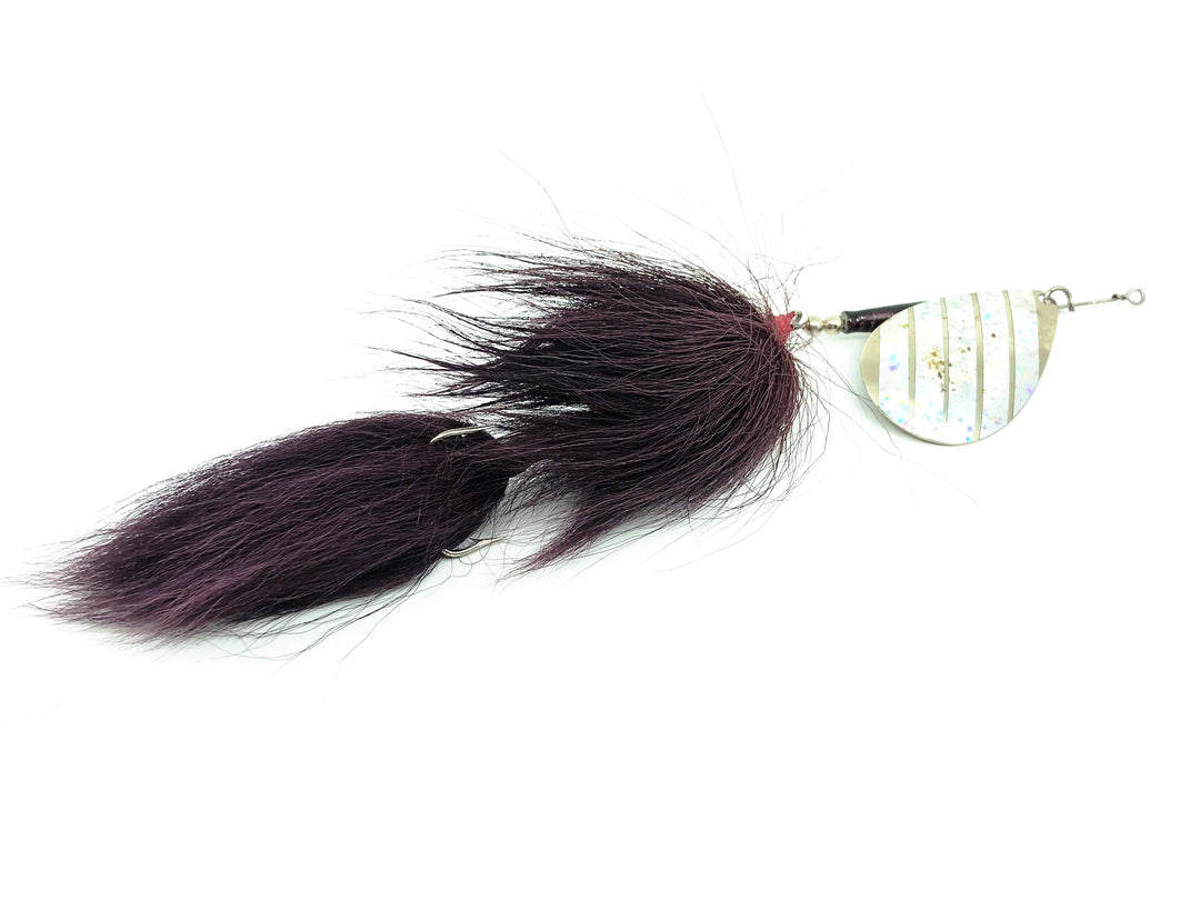 Bennett's Spinner Tandem Spinner, Purple Bucktail/Silver Prism Blade