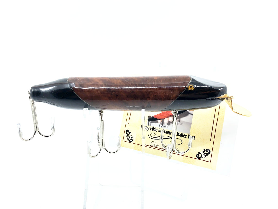 Musky Dan (XXX Lures) Husky Pikie, Ebony & Mallee Burl Color with COA