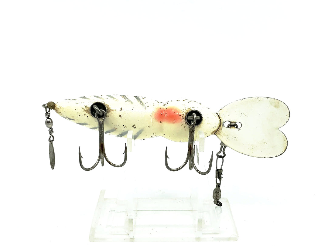 Whopper Stopper Hellbender, White Shore/Silver Ribs & Flitter Color