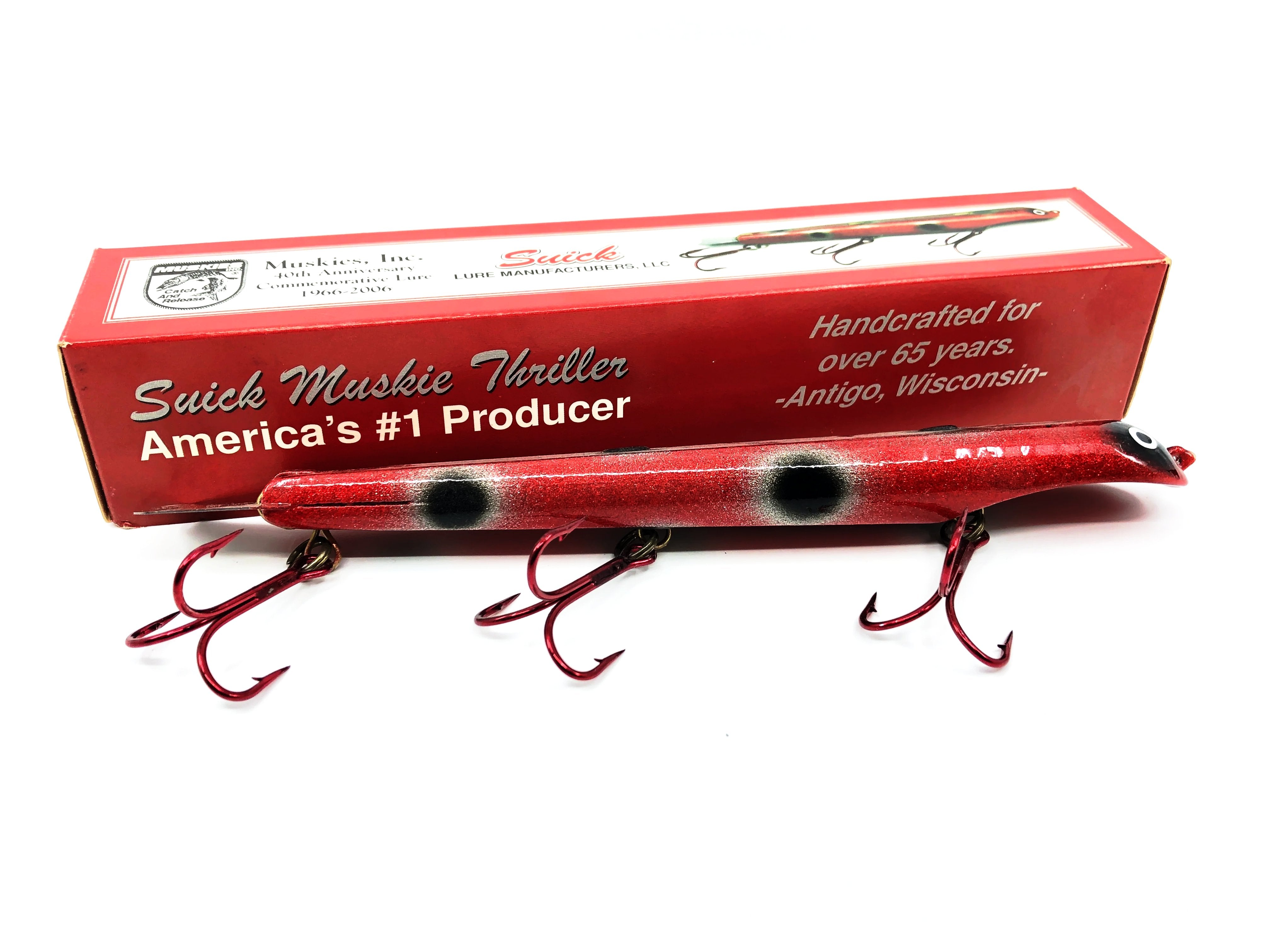 Muskies Inc 40th Anniversary Commemorative Suick Lure 2006- Numbered & My Bait Shop, LLC Muskies Inc 40th Anniversary Commemorative Suick Lure 2006- Numbered & My Bait Shop, LLC