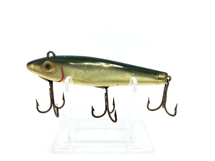 L & S Mirrolure 52M "Sinking Twitchbait", Green/Silver Scale Color