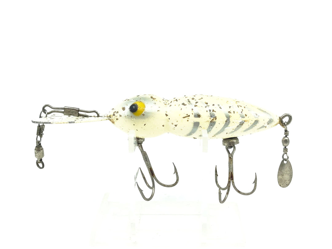 Whopper Stopper Hellbender, White Shore/Silver Ribs & Flitter Color