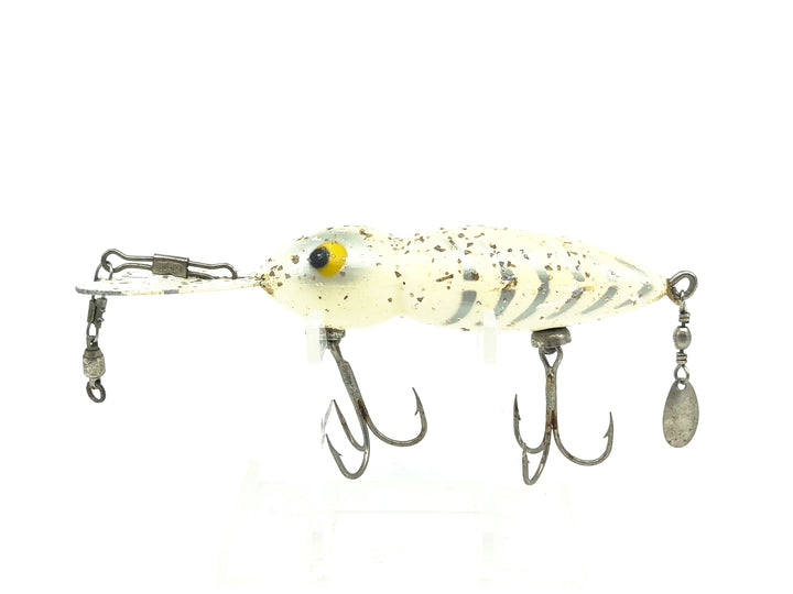 Whopper Stopper Hellbender, White Shore/Silver Ribs & Flitter Color