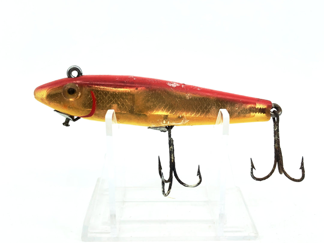 L & S Mirrolure 60M "Sinking Twitchbait", Red/Gold Scale Color.