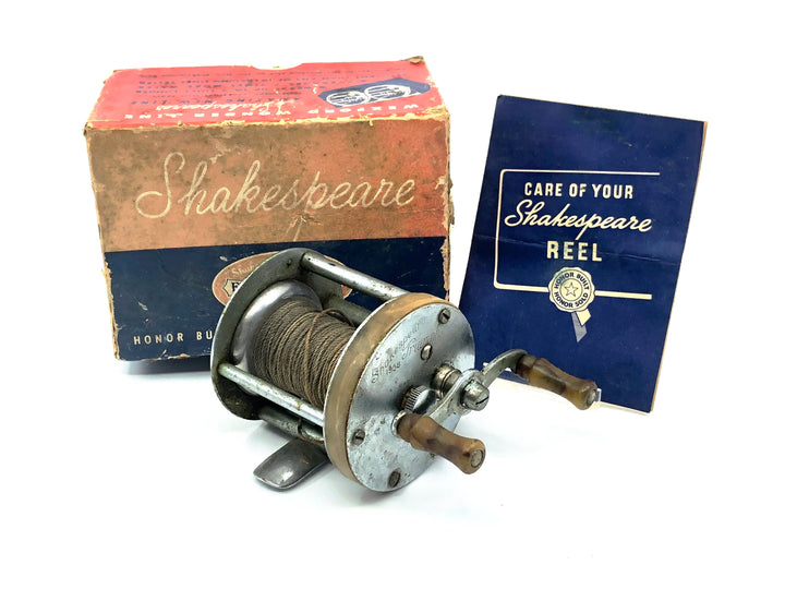 Vintage Shakespeare Triumph 1958 Model Levelwind Reel w/Box & Paperwork