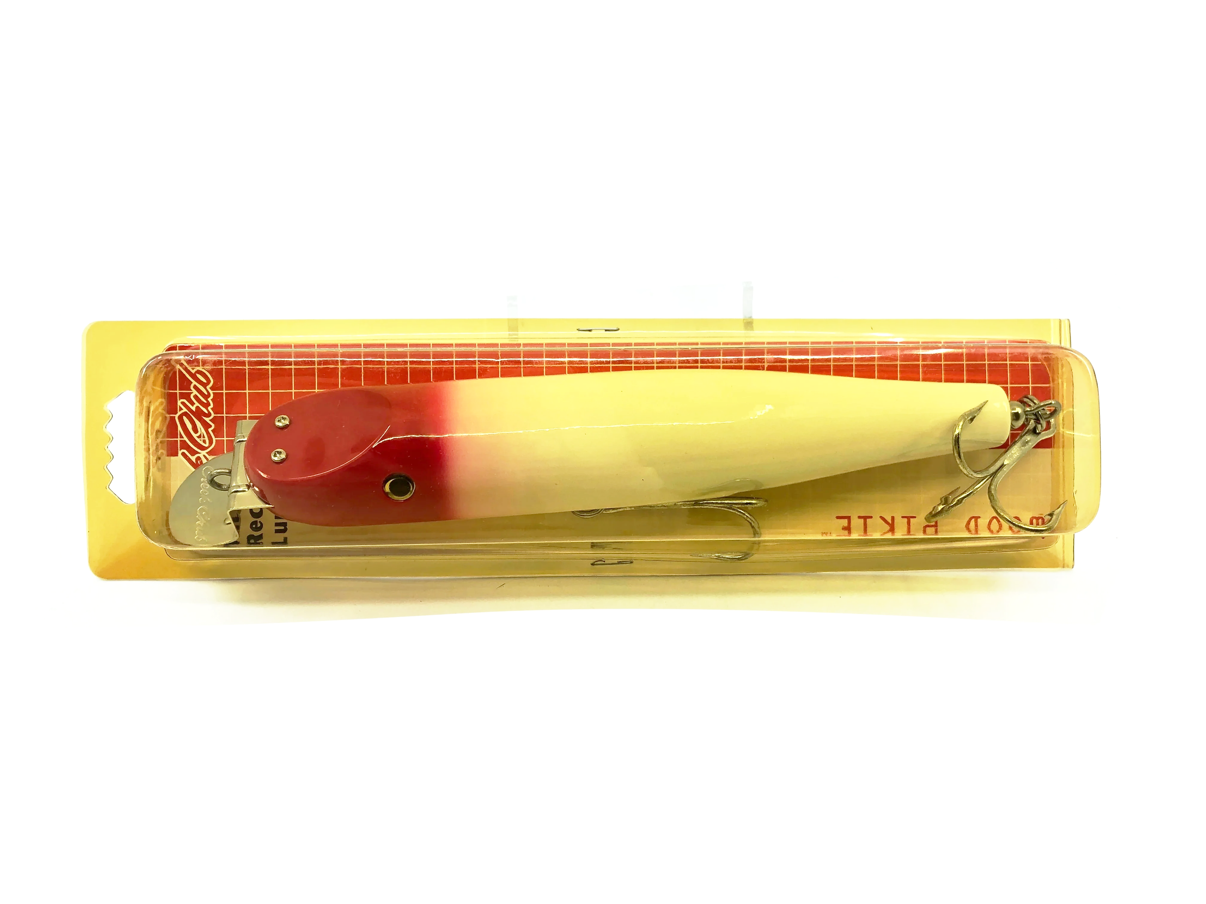 creek chub fishing lures for sale Creek Chub Wooden Giant Straight Pikie 6800, Red Head/White Color, New – My Bait Shop, LLC