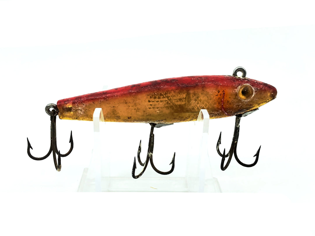 L & S Mirrolure 52M "Sinking Twitchbait", Red/Gold Scale Color