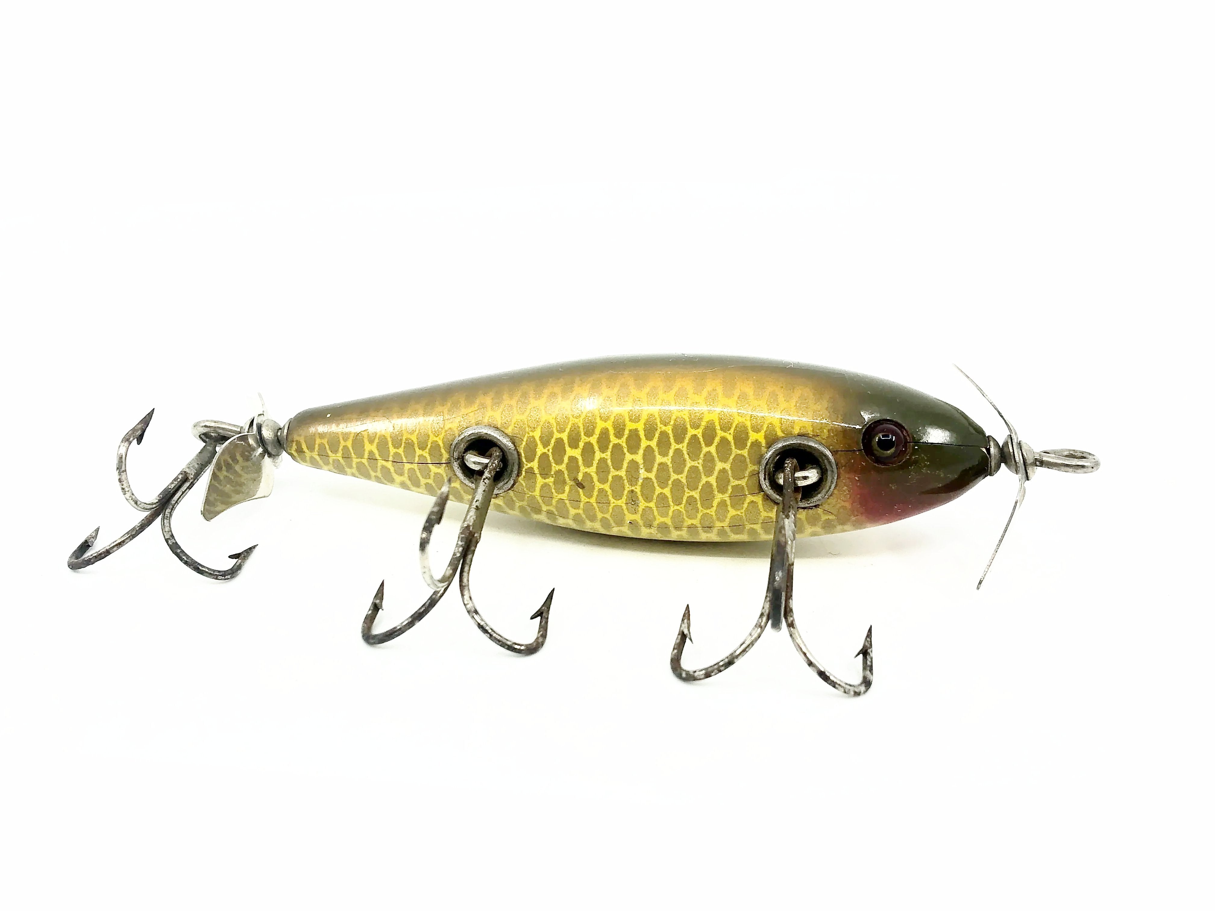 creek chub injured minnow fishing lure 1500, 1504 Golden Shiner Color – My Bait Shop, LLC Color:Boracco (CH-390) Lake Shore Tackle Mackinaw Hazmat