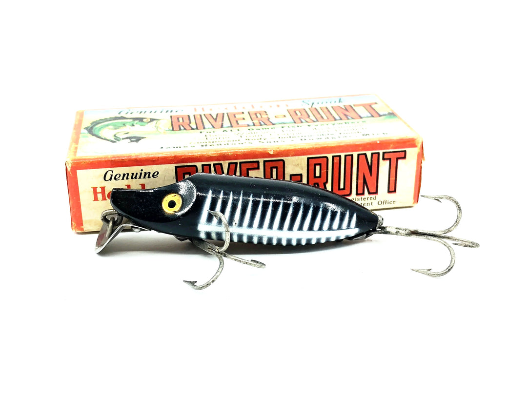 Heddon River Runt Spook Floater 9400-XBW, Black Shore Color with Box