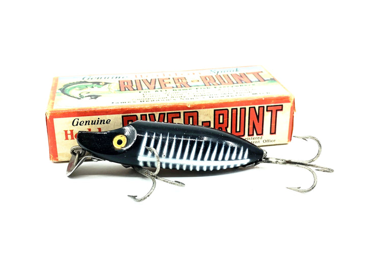 Heddon River Runt Spook Floater 9400-XBW, Black Shore Color with Box