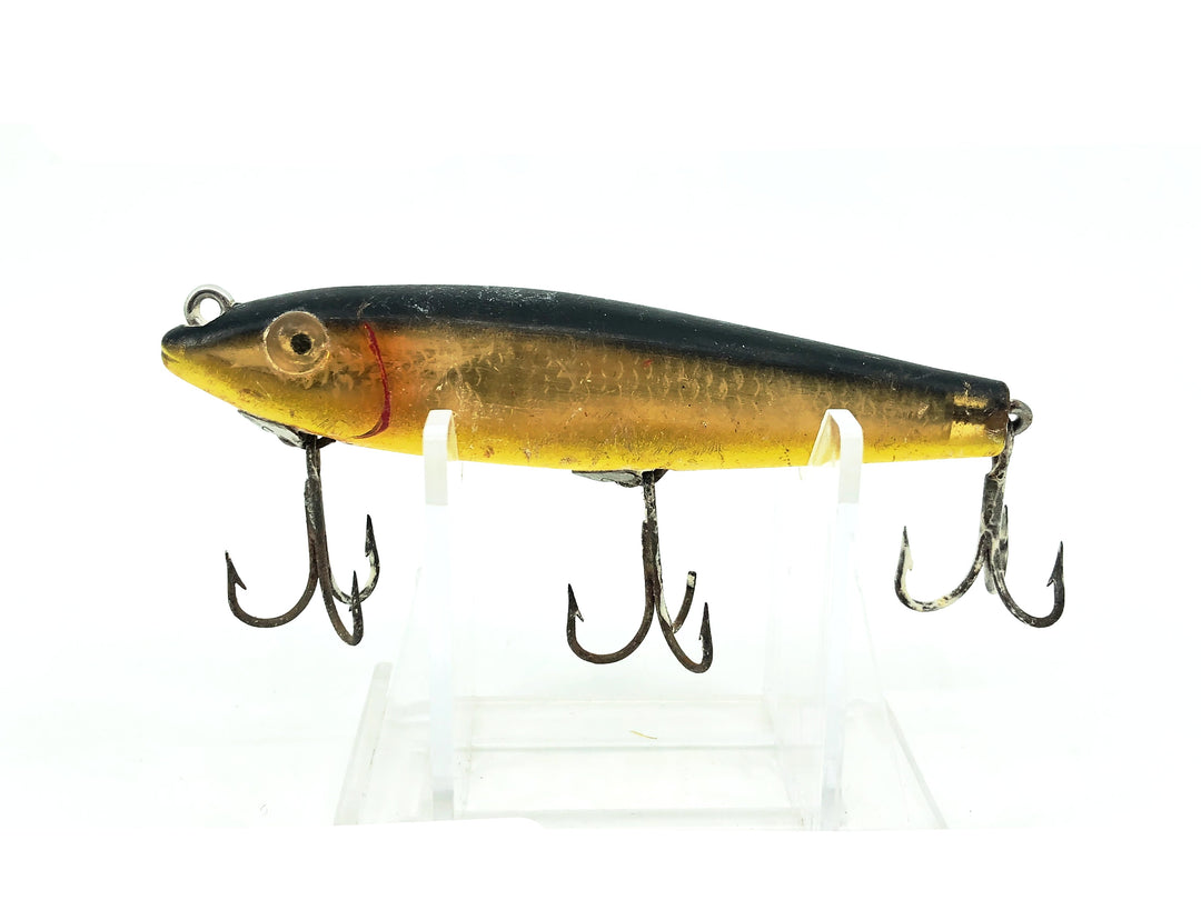 L & S Mirrolure 7M "Floating Twitchbait", Black/Gold Scale Color