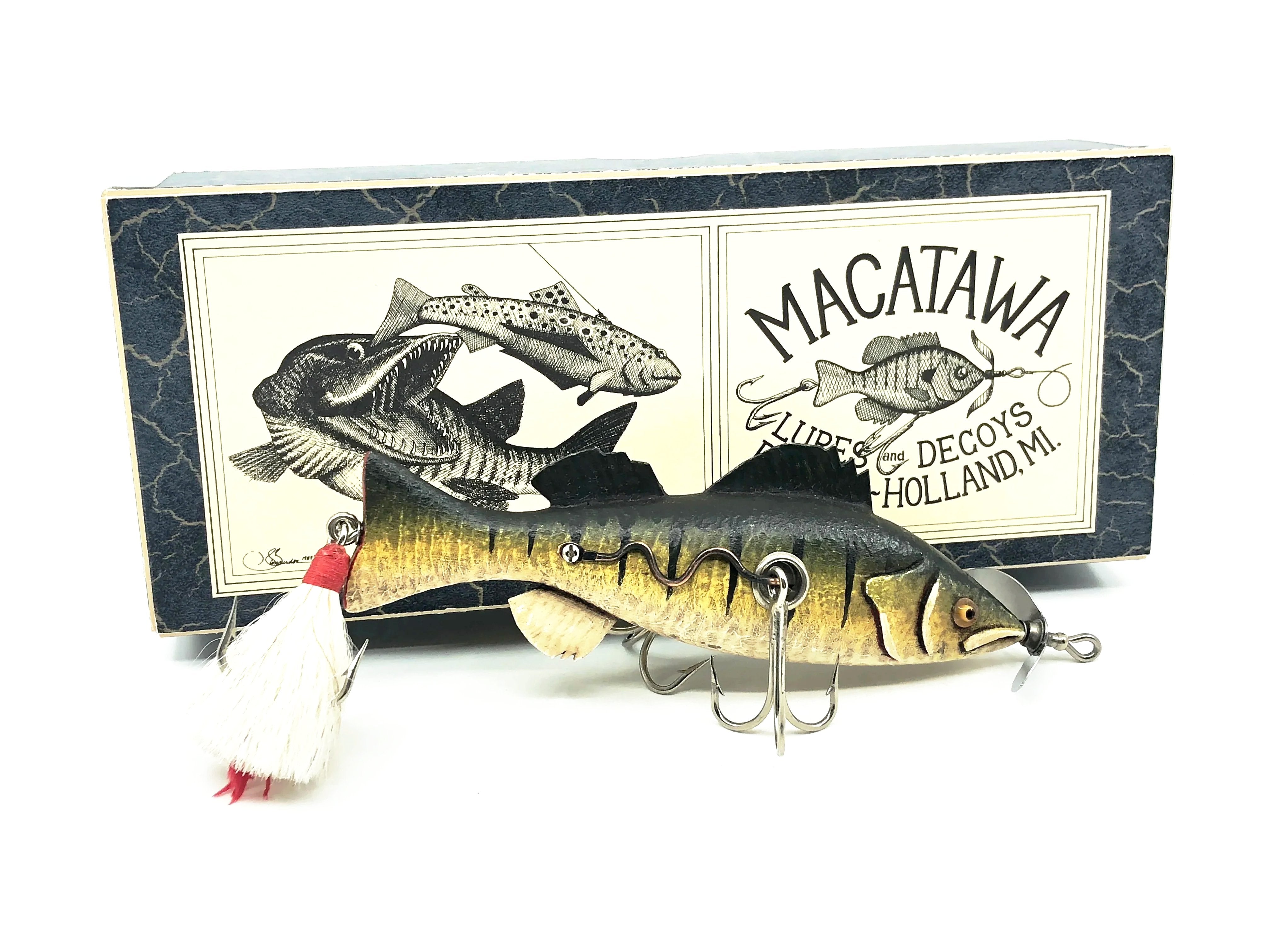 Macatawa Bait Co. Yellow Perch Lure w/Box Macatawa Bait Co. Yellow Perch Lure w/Box