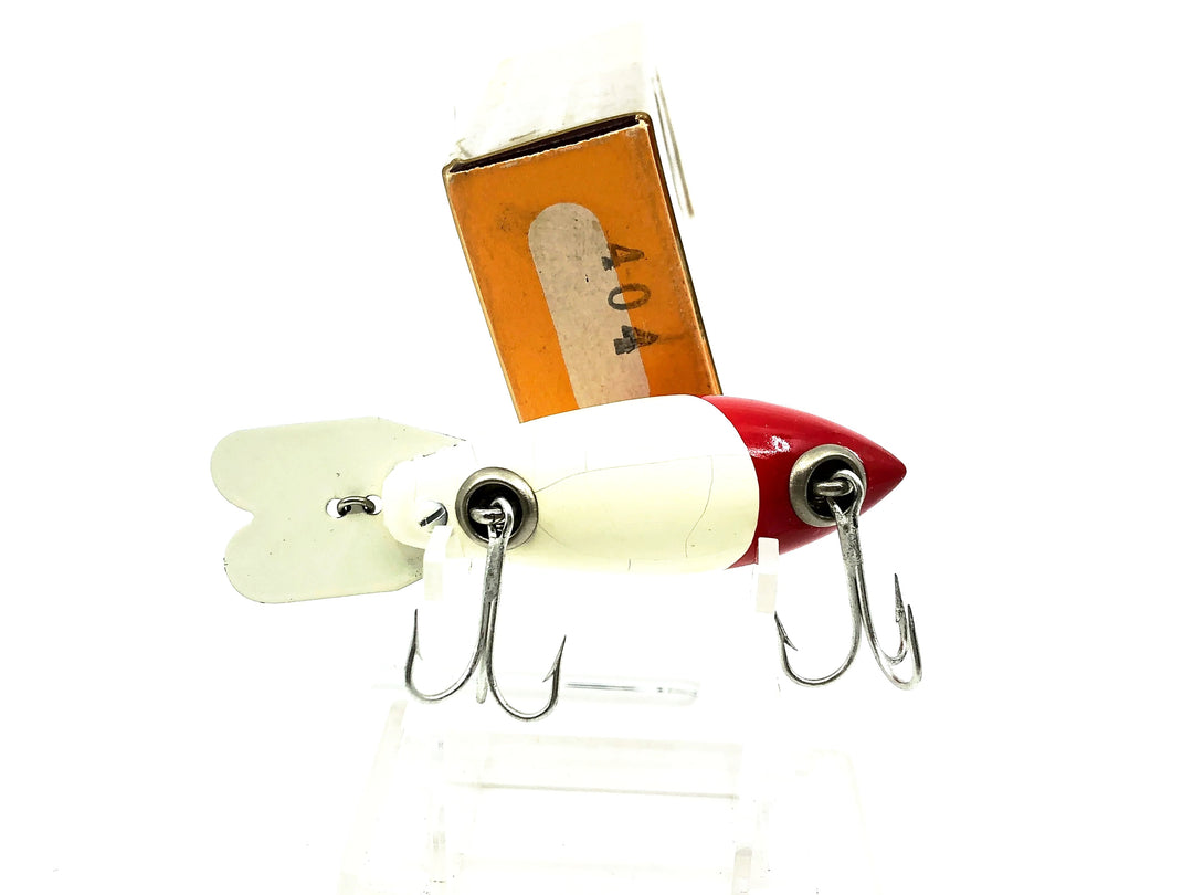 Bomber Wooden 400 Series, #04 Red Head/White Color with Box (404)