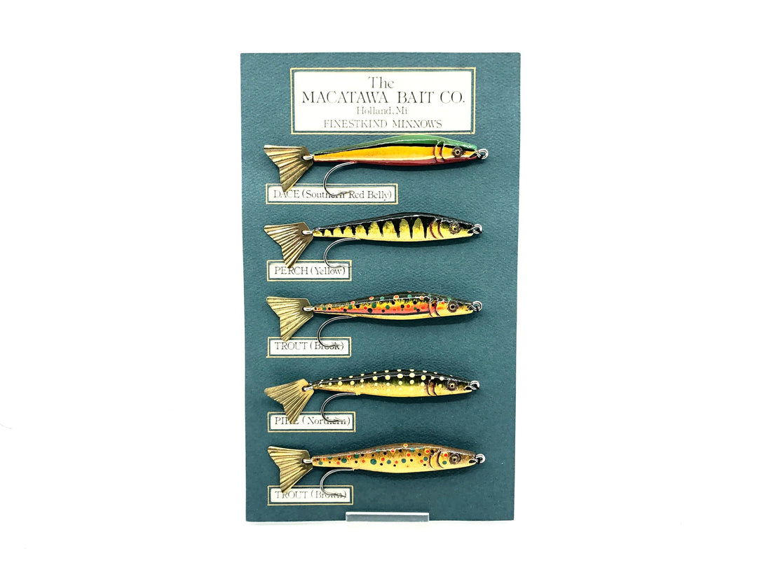 Macatawa Bait Co. Finestkind Minnows Display, w/Box - Signed
