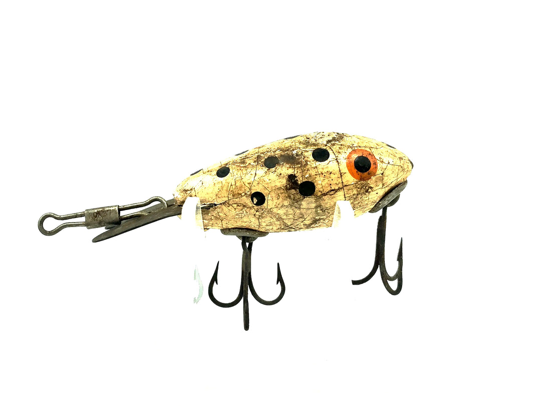 Wooden Bomber 200 Series, #36 White Black Spots Color