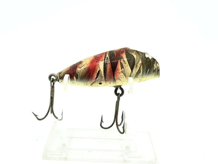 Eppinger Dardevle Osprey Bass Plug, Marbleized White Gray/Red Ribs Color