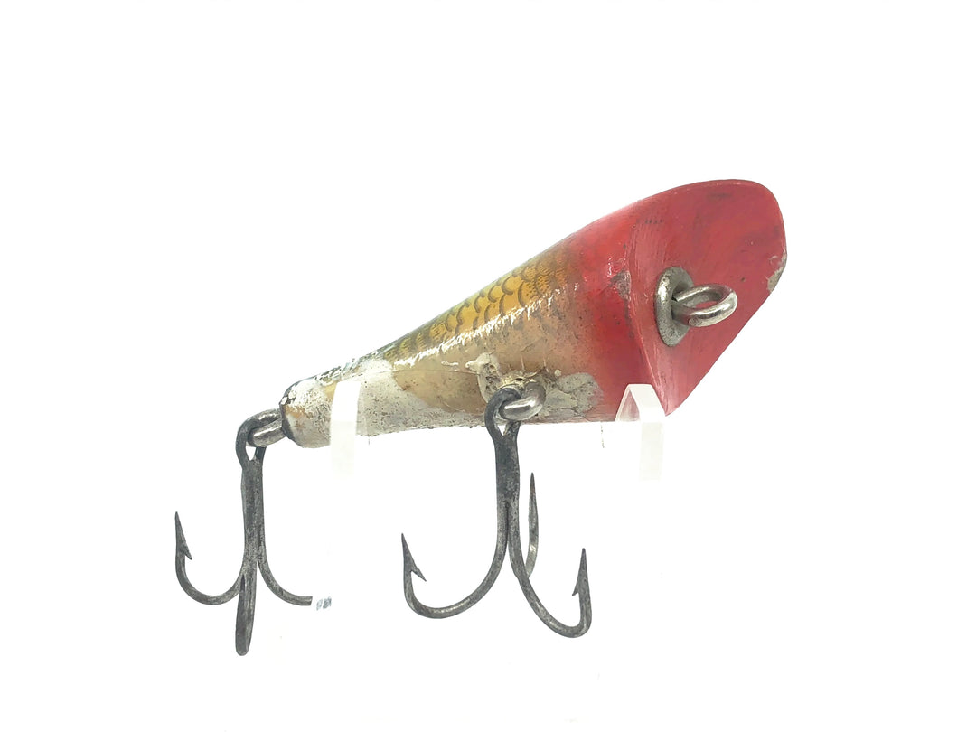 Shakespeare Baby Surface Popper, Red Head/Green Scales Color