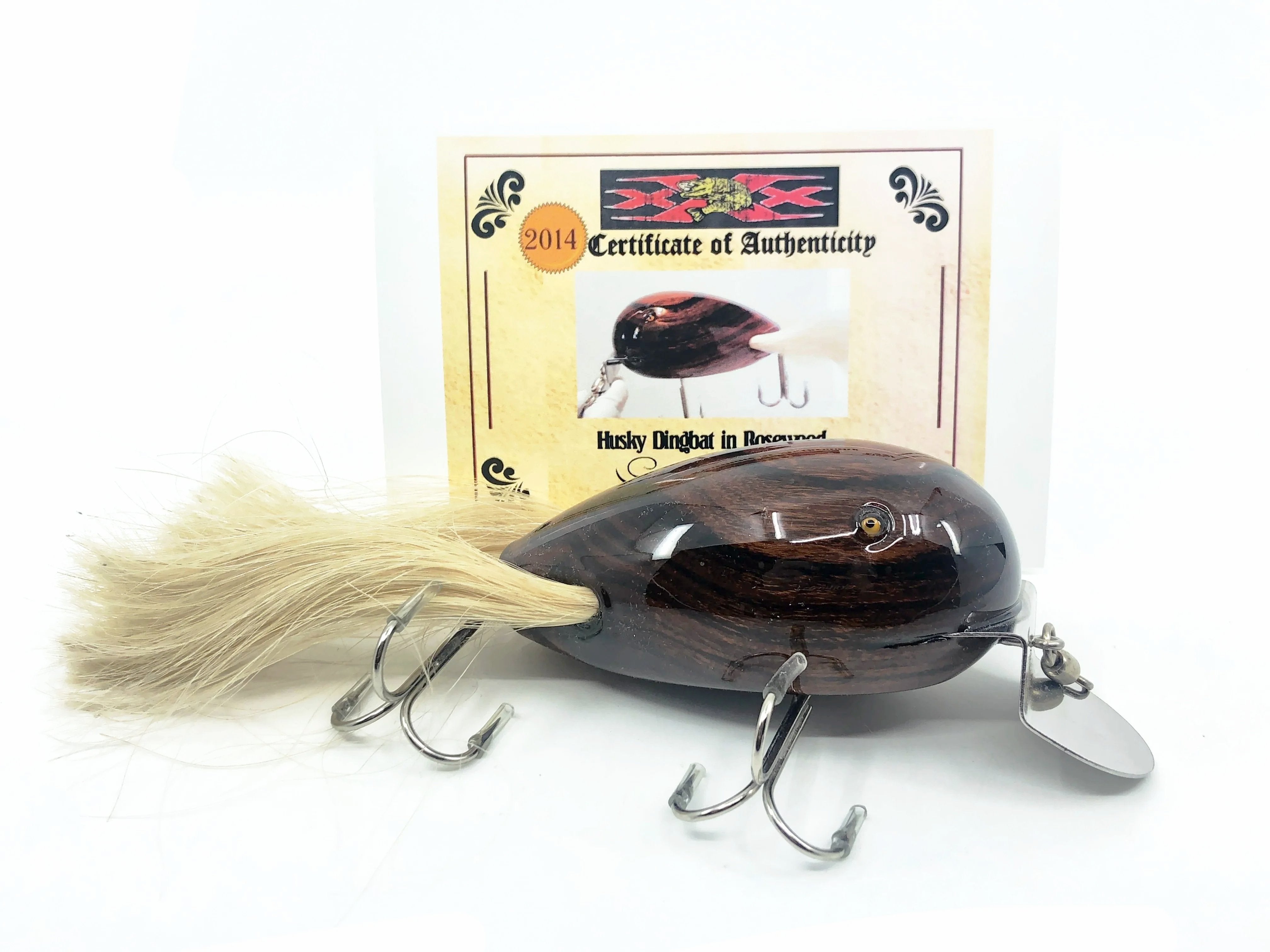 ding bat fishing lure Musky Dan (XXX Lures) Husky Dingbat, Rosewood w/COA – My Bait Shop, LLC