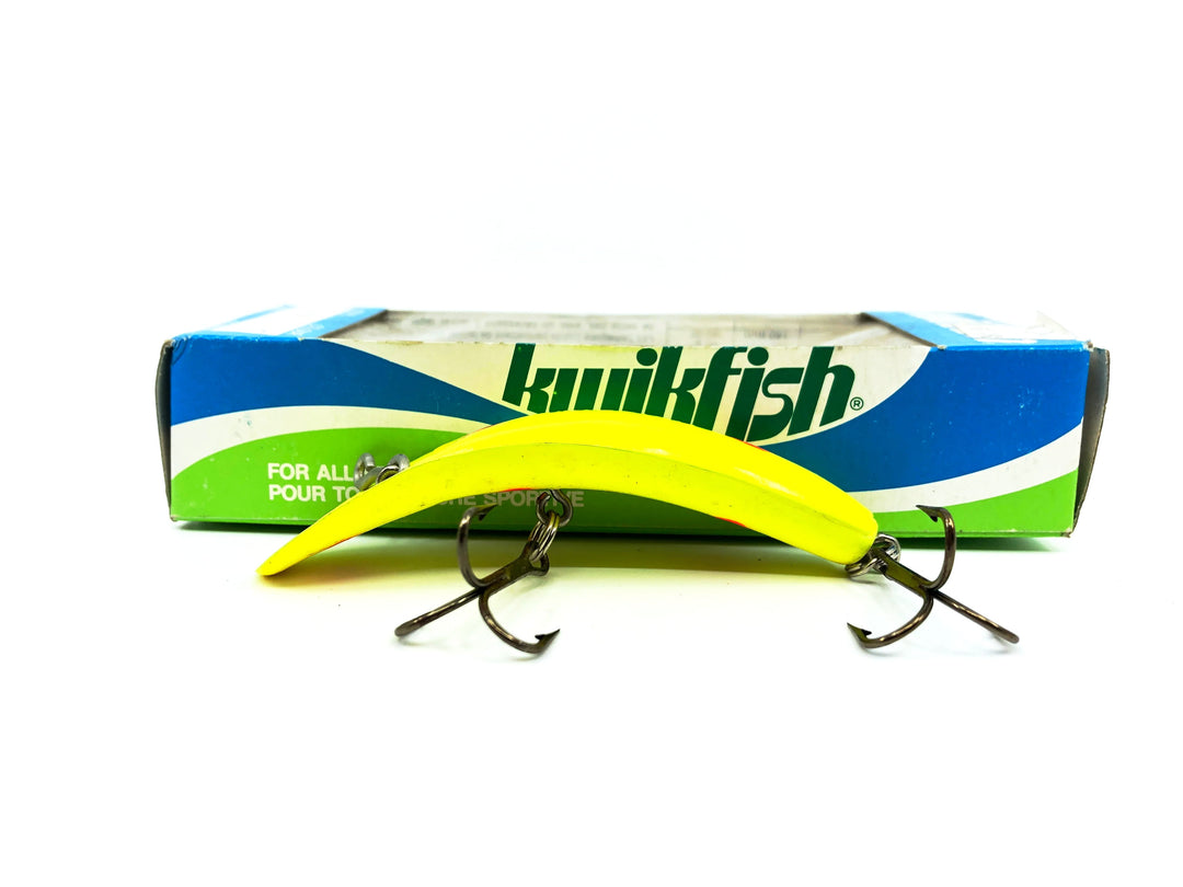 Pre Luhr-Jensen Kwikfish K12, YF Yellow Fluorescent Color New in Box Old Stock