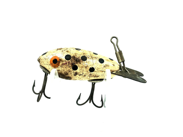 Wooden Bomber 200 Series, #36 White Black Spots Color