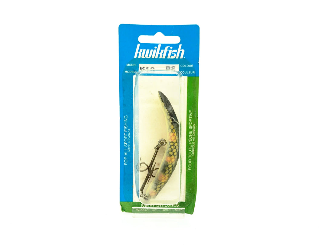 Pre Luhr-Jensen Kwikfish K10, PS Perch Scale Color New on Card Old Stock
