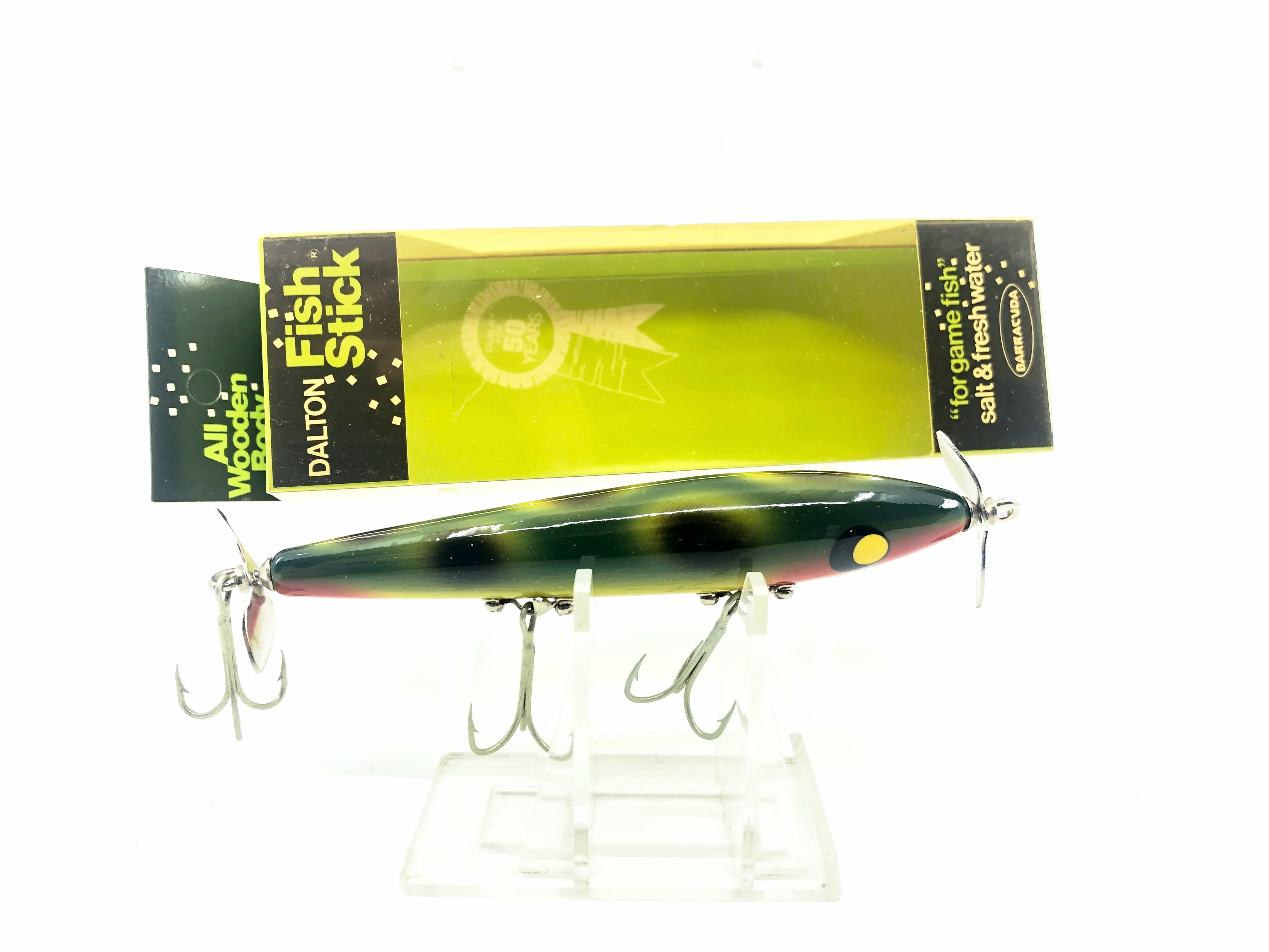 dalton fishing lures Barracuda Florida Tackle Mfg. Co. Fish Stick 4250, BF Bullfrog Color w/Box Top 5 Baits for Color:23 Sameday