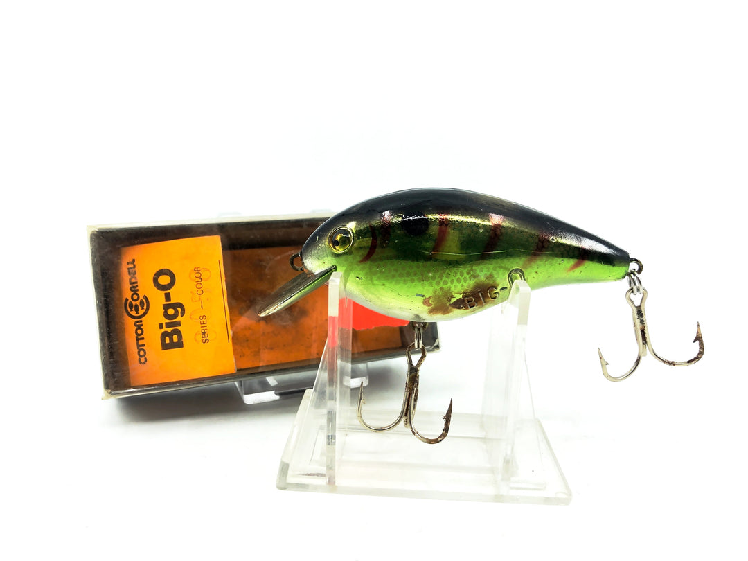 Cotton Cordell 8000 Big-O, #23 Green Perch Color with Box