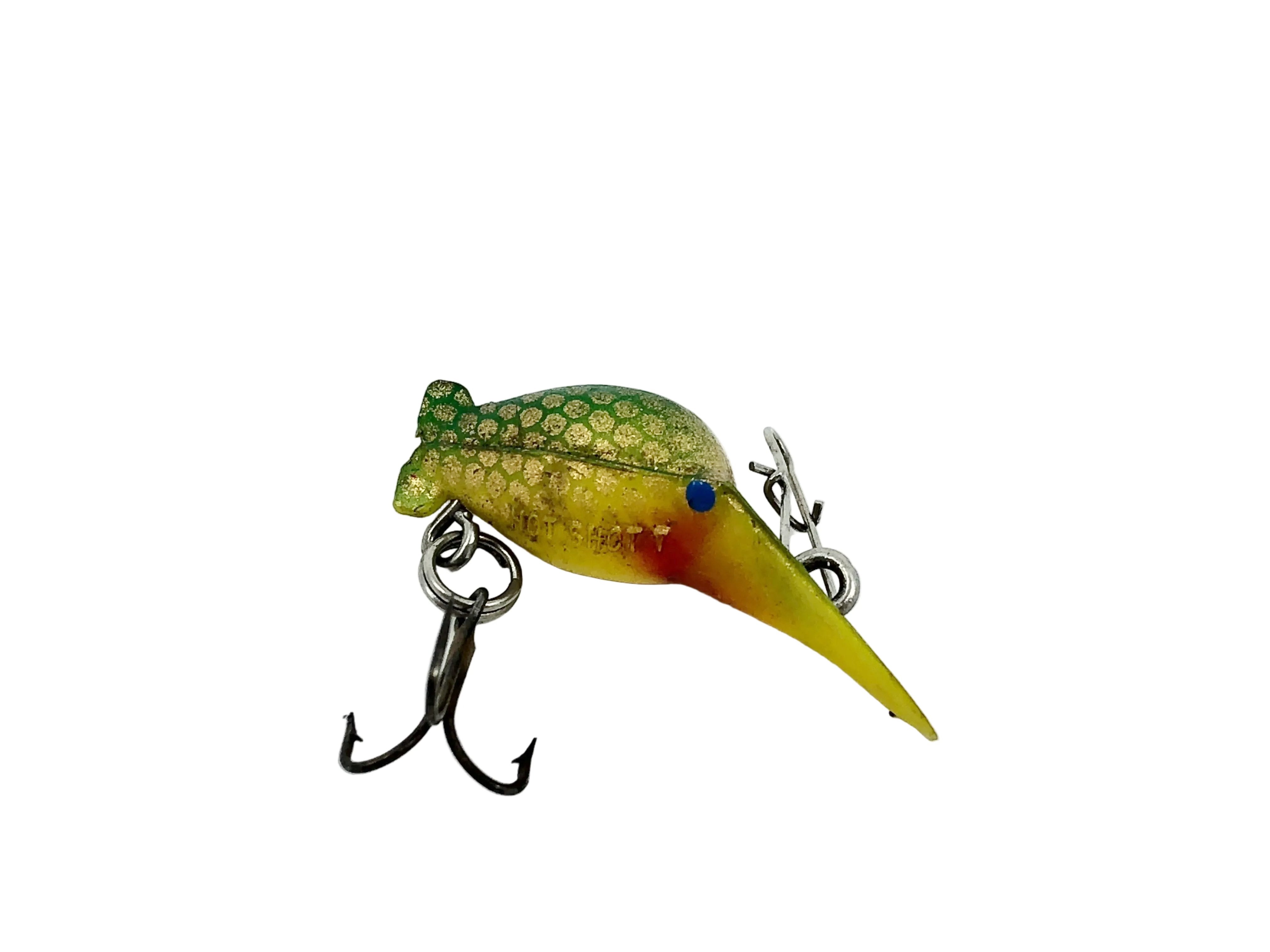 Vintage Luhr Jensen Hot Shot Lures - Fluorescent Pink & GRN